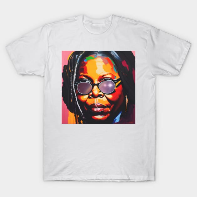 Colourful potrait of Goldberg T-Shirt by sheelashop